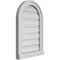 Ekena Millwork Round Top Surface Mount PVC Gable Vent: Functional, w/ 2"W x 2"P Brickmould Sill Frame, 16"W x 24"H GVPRT16X2403SF - alternate 5